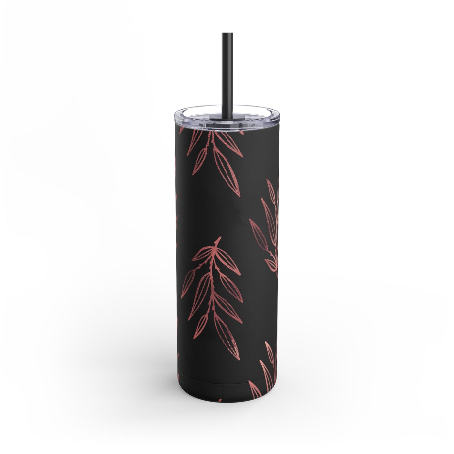 Rose gold leaves minimalistic Tumbler, 20oz