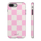 Pink white checkers - tough case