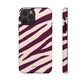 Zebra print cream - tough case