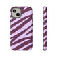 Zebra print purple - tough case