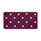 Flowers and dots burgundy - Desk Mat