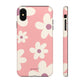 Floral pattern dark pink - tough case