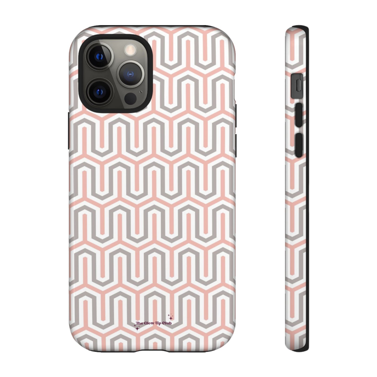 Pink grey pattern - tough case