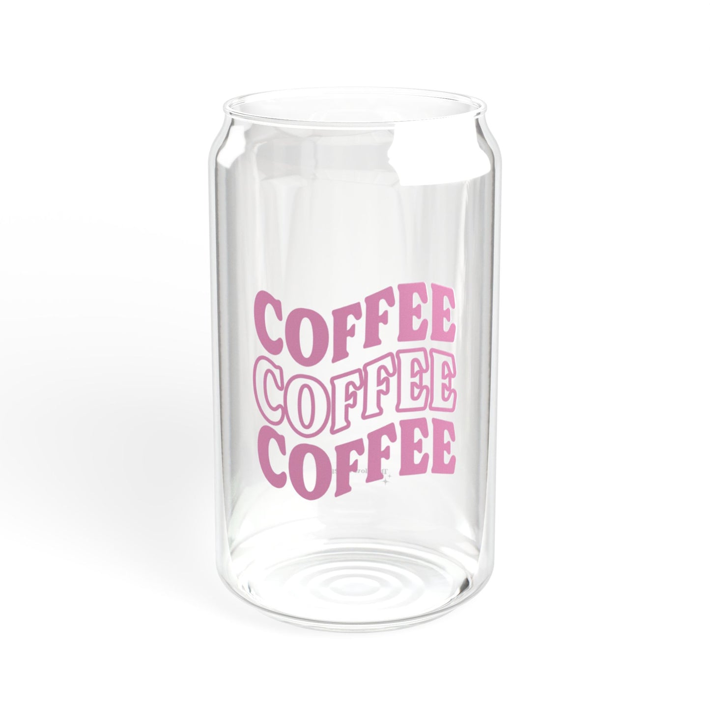 Coffee, coffee, coffee - Sipper Glass, 16oz