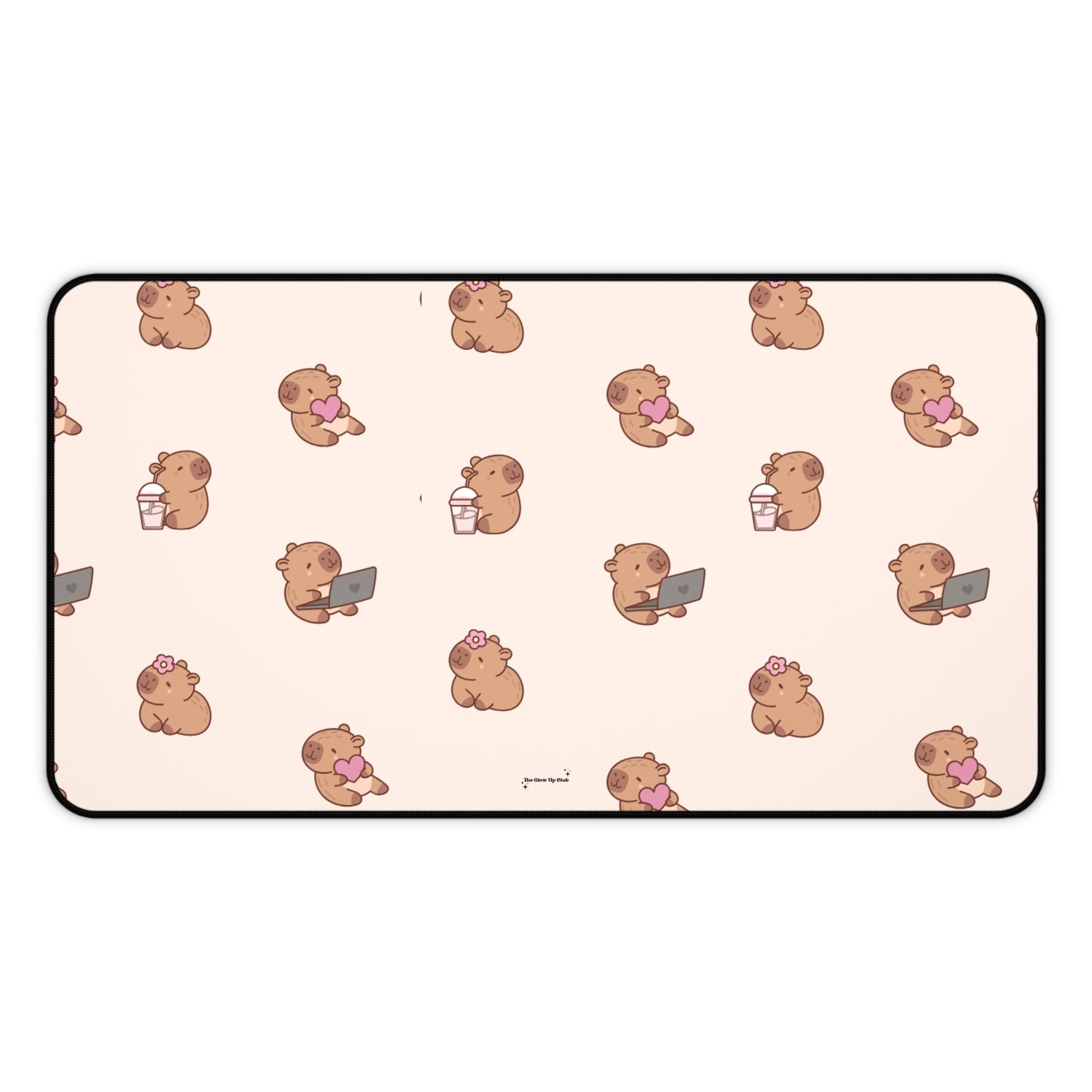 Busy capybara - Desk Mat