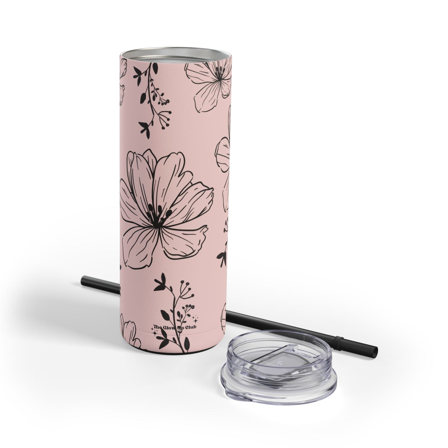 Realistic flowers pink Tumbler, 20oz