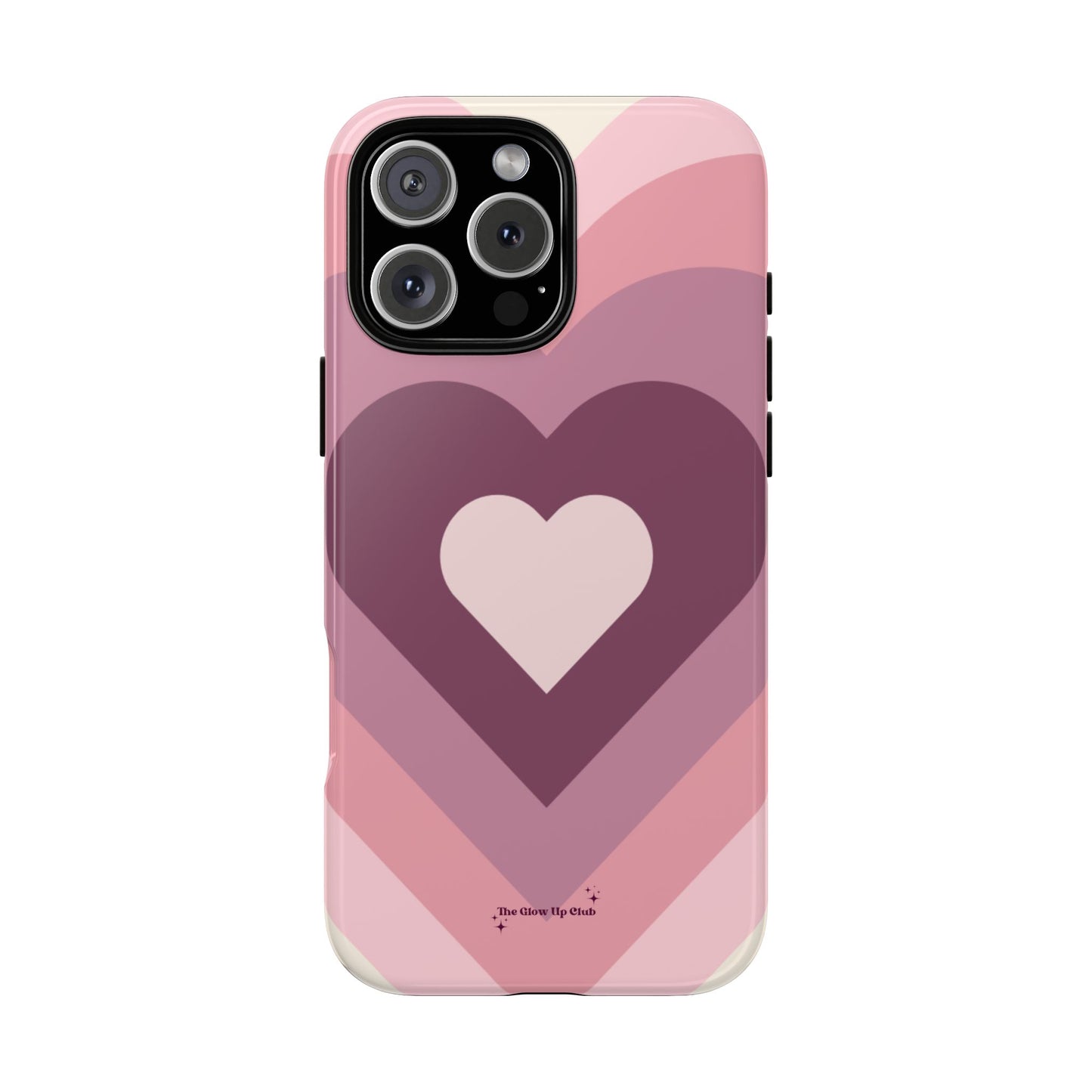 Heart layers pink - tough case