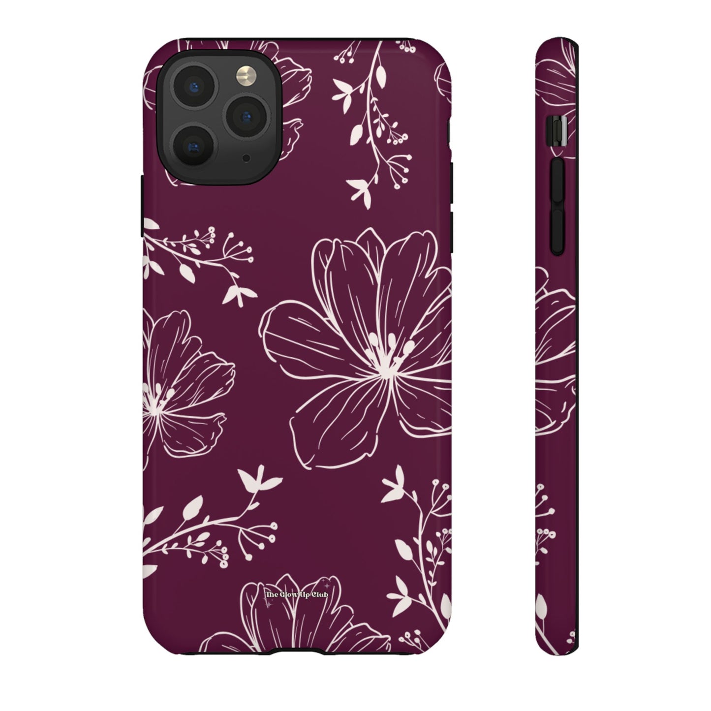 Realistic flowers burgundy - tough case