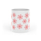 Pink flowers Heart-Shaped Mug