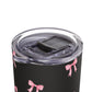 Crooked ribbon pattern black Tumbler, 20oz