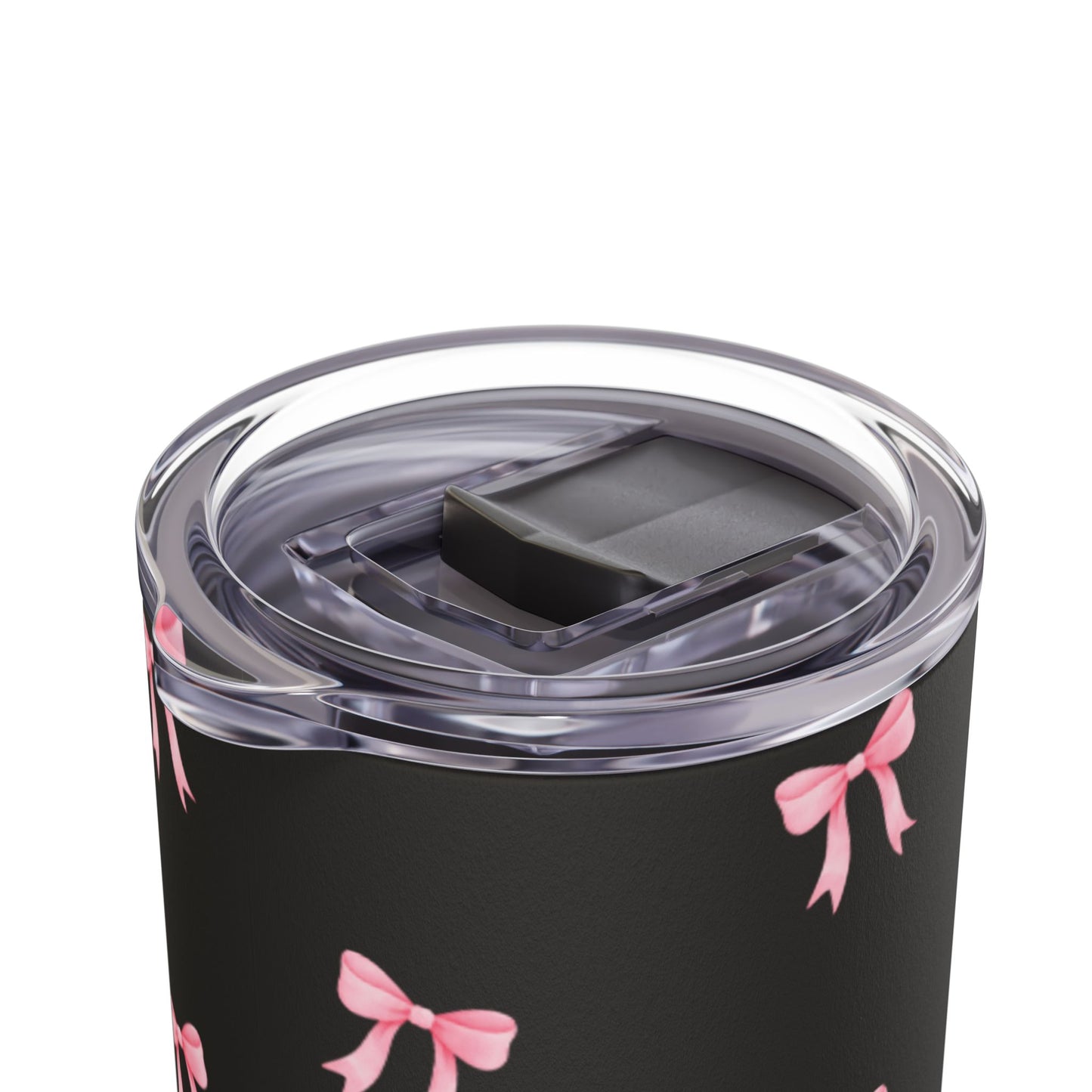 Crooked ribbon pattern black Tumbler, 20oz