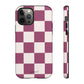 Burgundy checkers - tough case