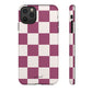 Burgundy checkers - tough case