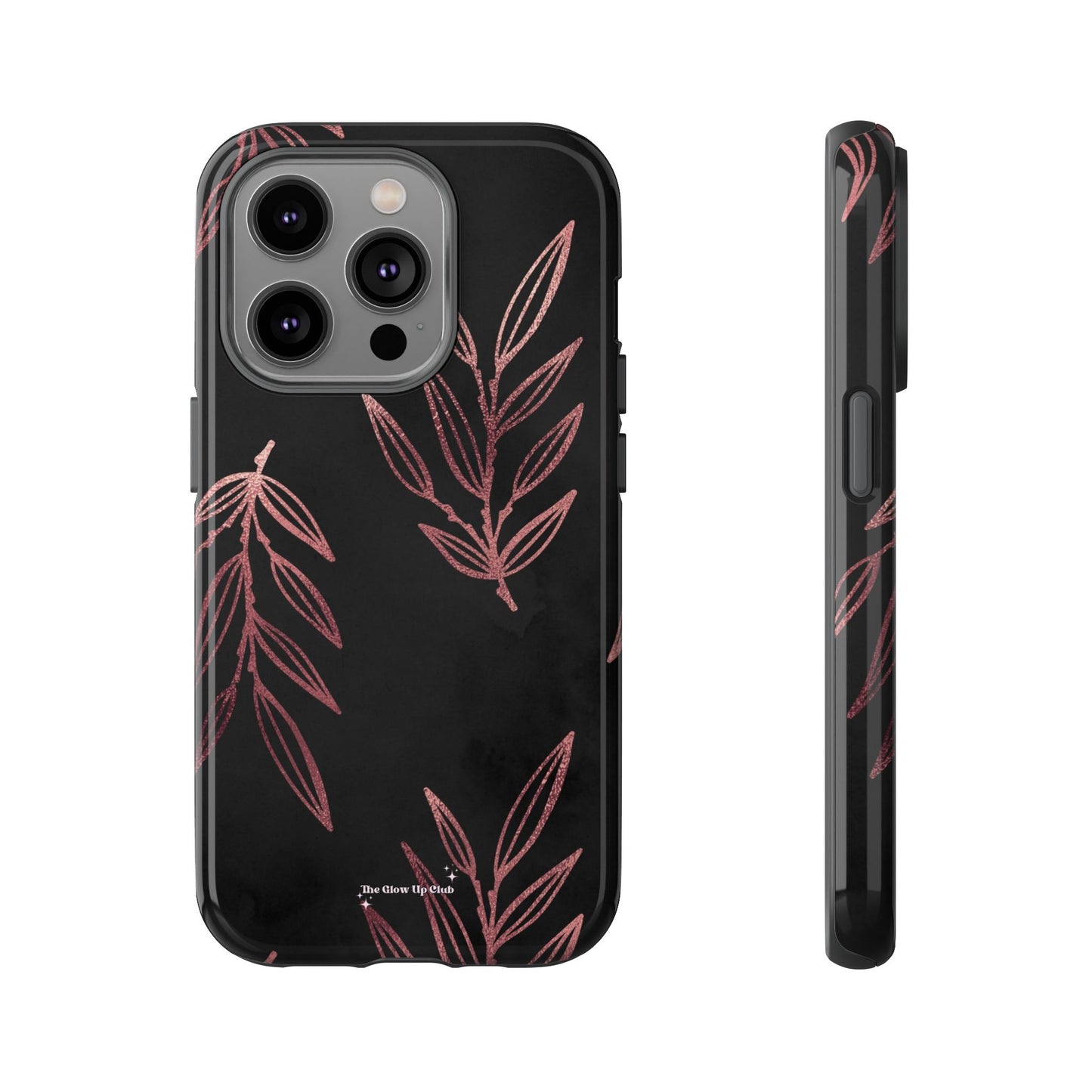 Rose gold leaves minimalistic - tough case