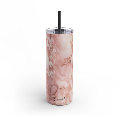 Pink marble Tumbler, 20oz