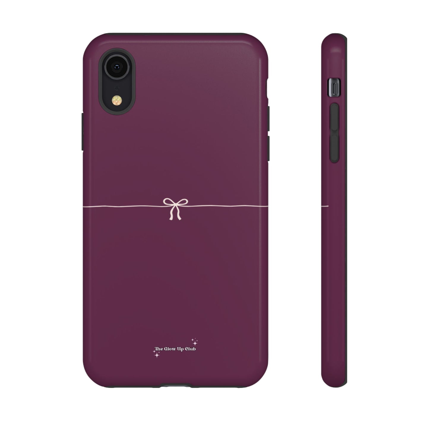 Simple ribbon burgundy - tough case