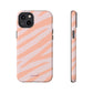 Zebra print orange - tough case