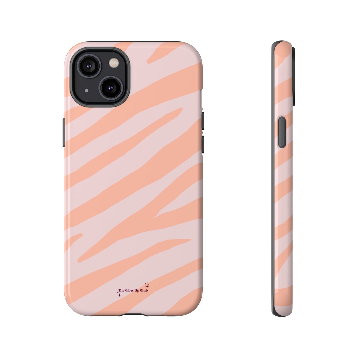 Zebra print orange - tough case