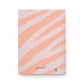 Zebra print orange Journal