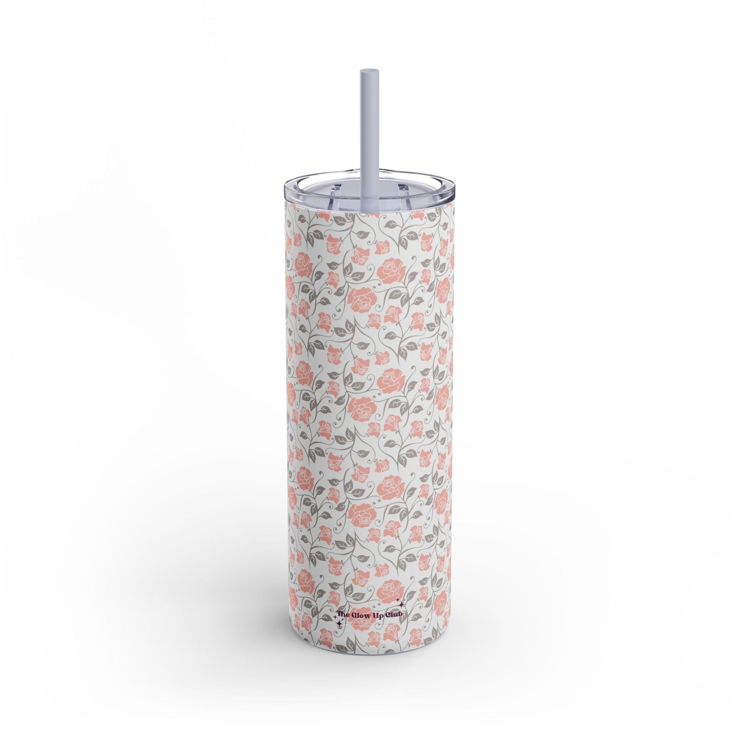 Small roses cream Tumbler, 20oz