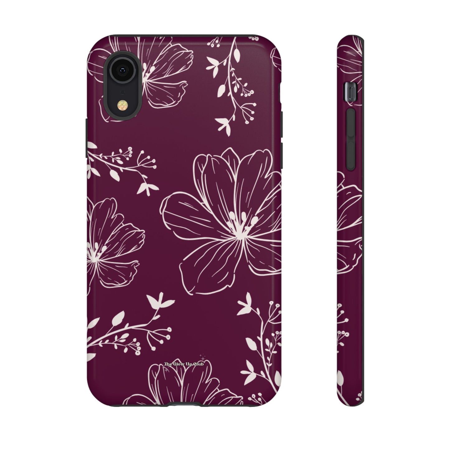 Realistic flowers burgundy - tough case