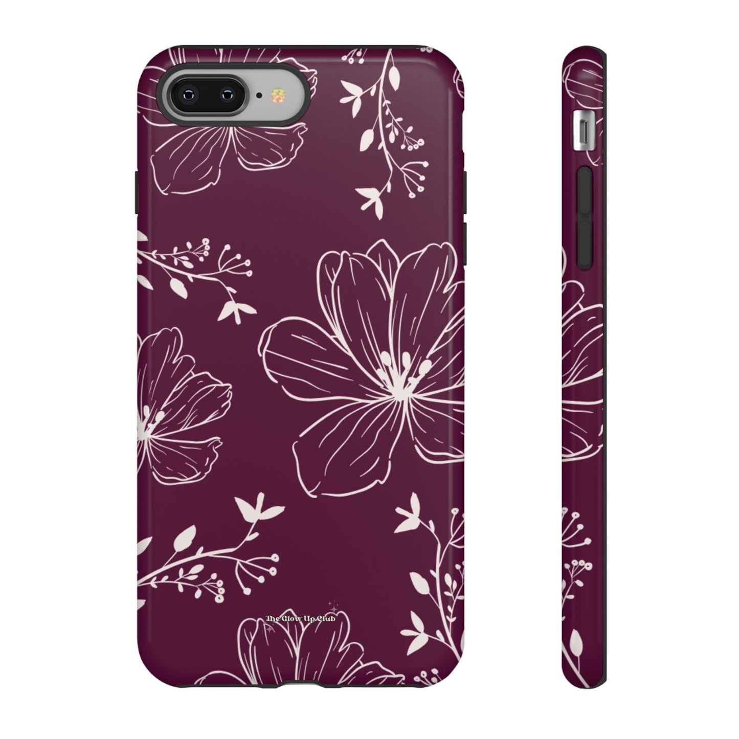 Realistic flowers burgundy - tough case