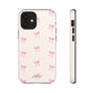 Crooked ribbon pattern cream - tough case