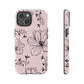 Realistic flowers pink - tough case