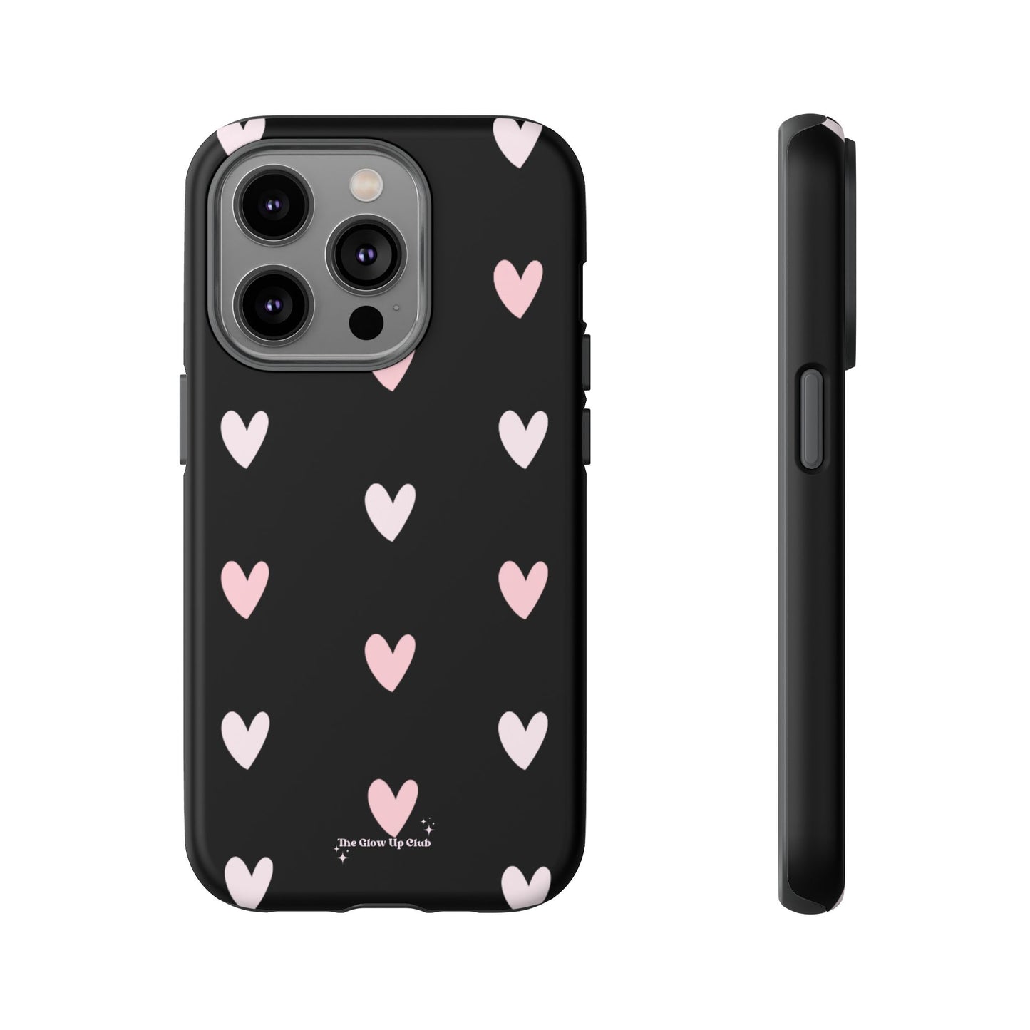 Black heart pattern - tough case