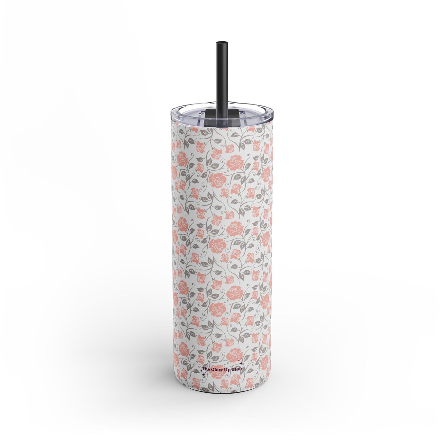 Small roses cream Tumbler, 20oz