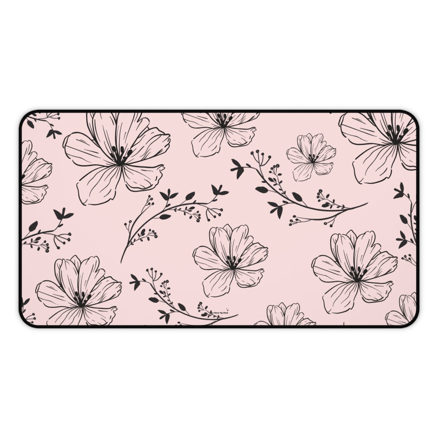 Realistic flowers pink - Desk Mat