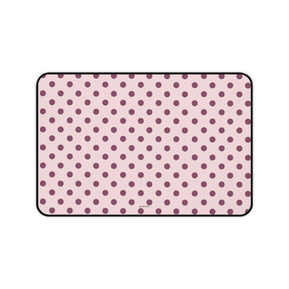 Pink purple dots - Desk Mat