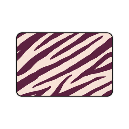 Zebra print cream - Desk Mat