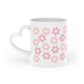 Heart-shaped flowers Heart-Shaped Mug