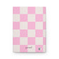 Bright pink checkers Journal