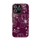 Realistic flowers burgundy - tough case