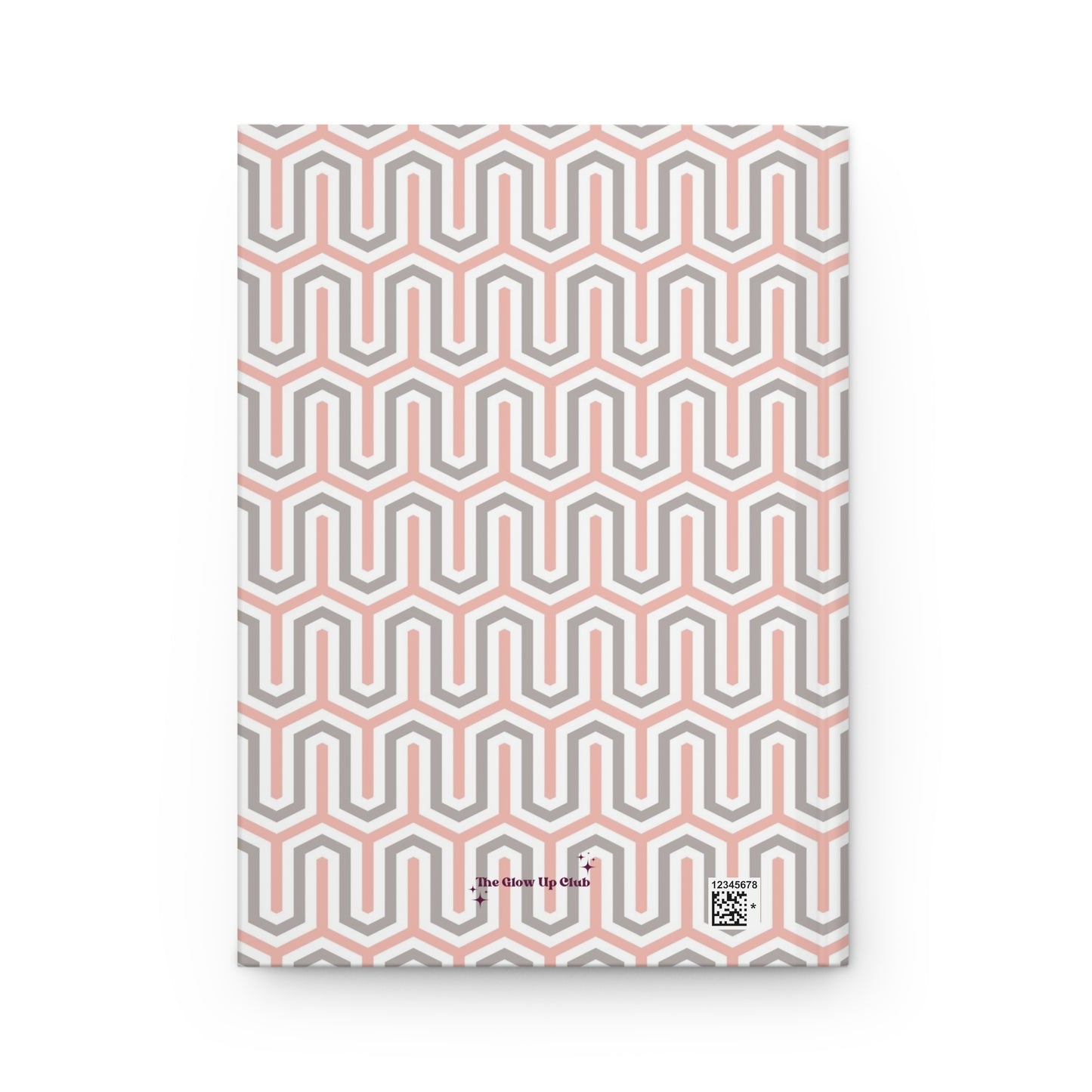 Pink grey pattern Journal