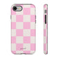 Pink white checkers - tough case