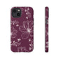 Realistic flowers burgundy - tough case