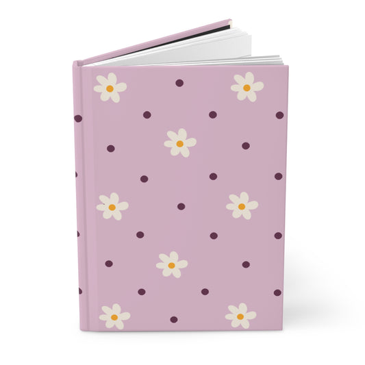 Flowers and dots pink Journal