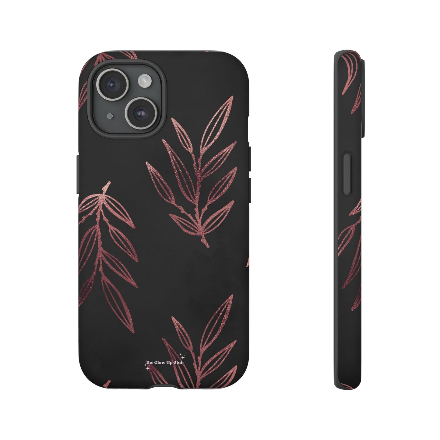 Rose gold leaves minimalistic - tough case