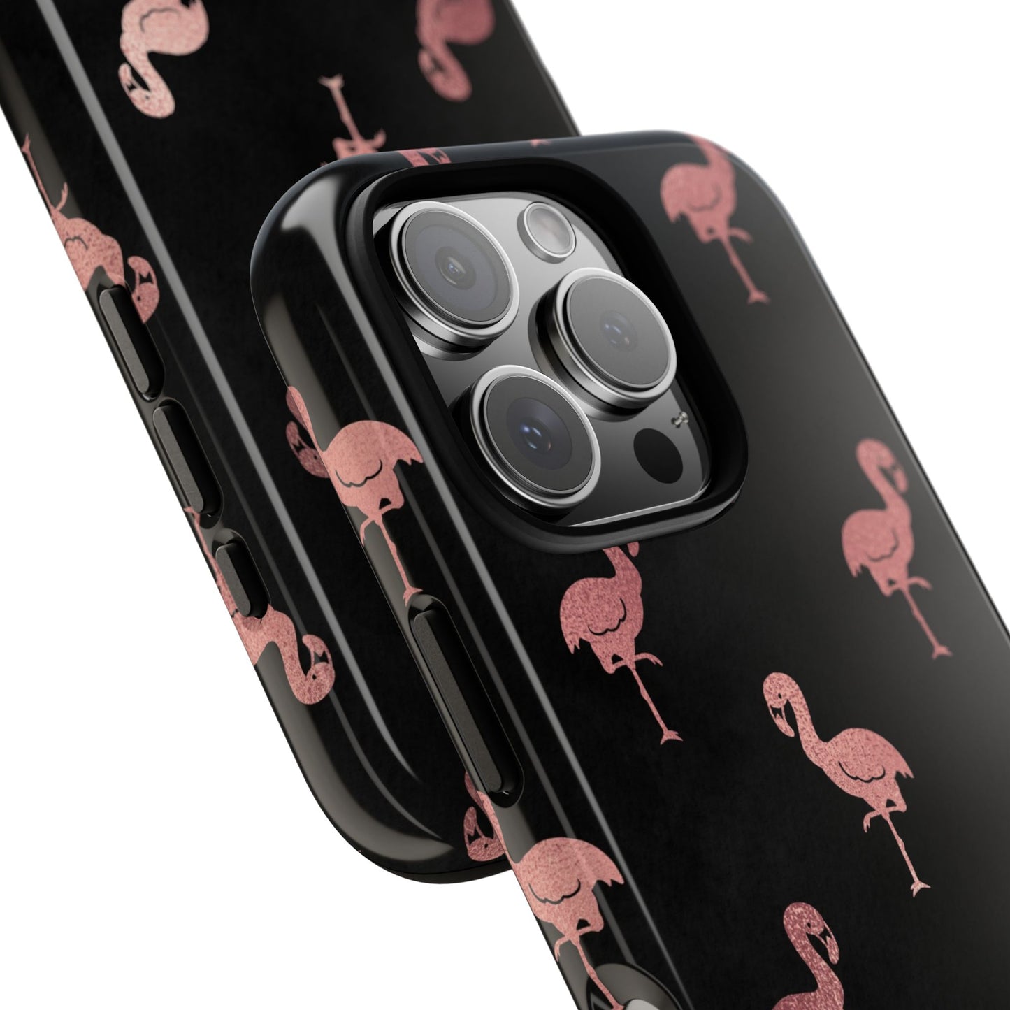 Rose gold flamingos - tough case