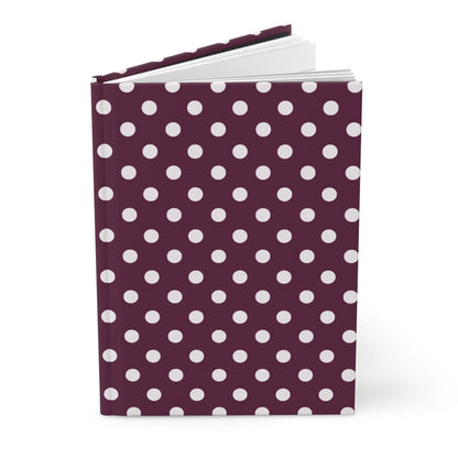 Burgundy dots Journal