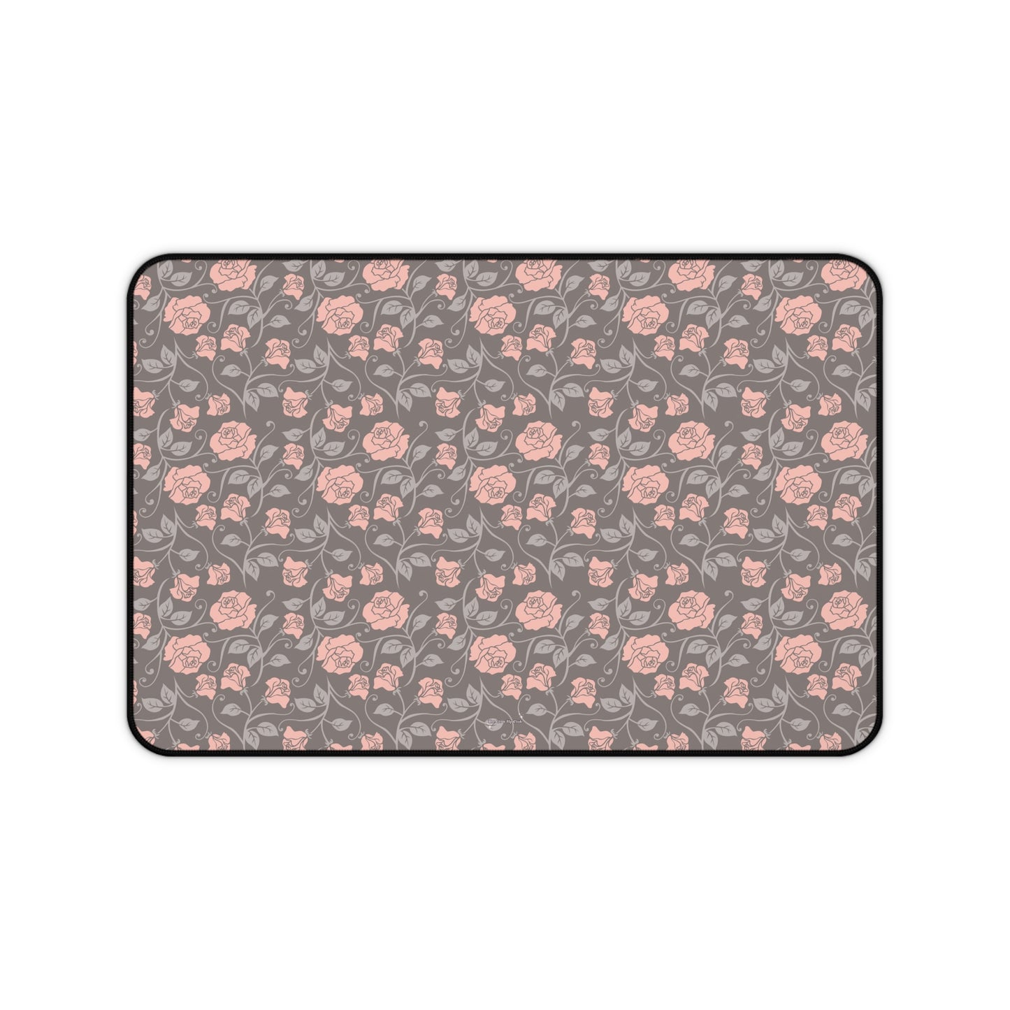 Small roses brown - Desk Mat