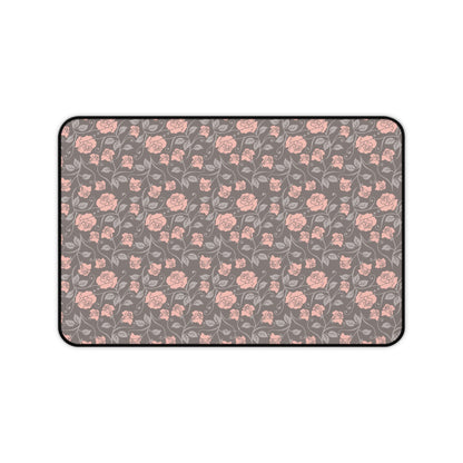 Small roses brown - Desk Mat