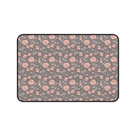 Small roses brown - Desk Mat