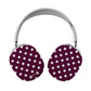 Burgundy dots - AirPod Max Cases