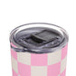 Bright pink checkers Tumbler, 20oz