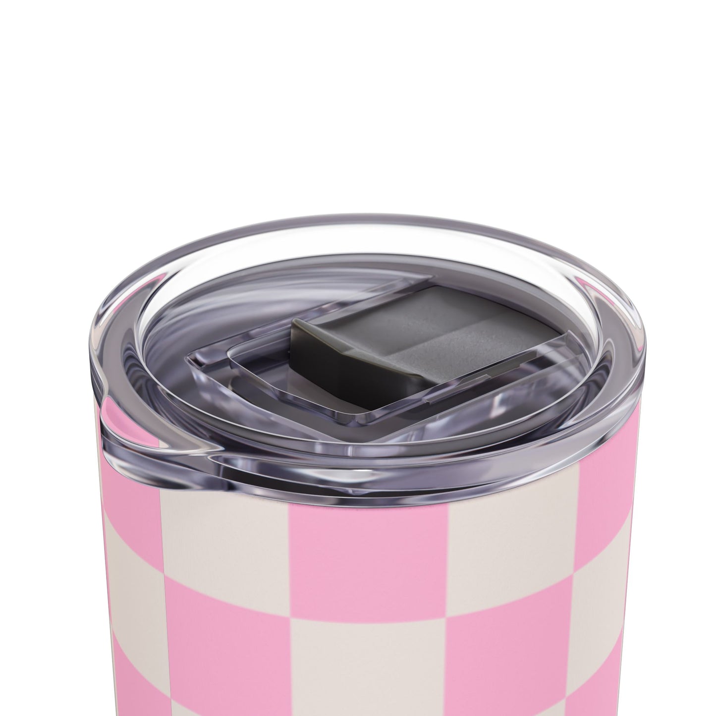 Bright pink checkers Tumbler, 20oz