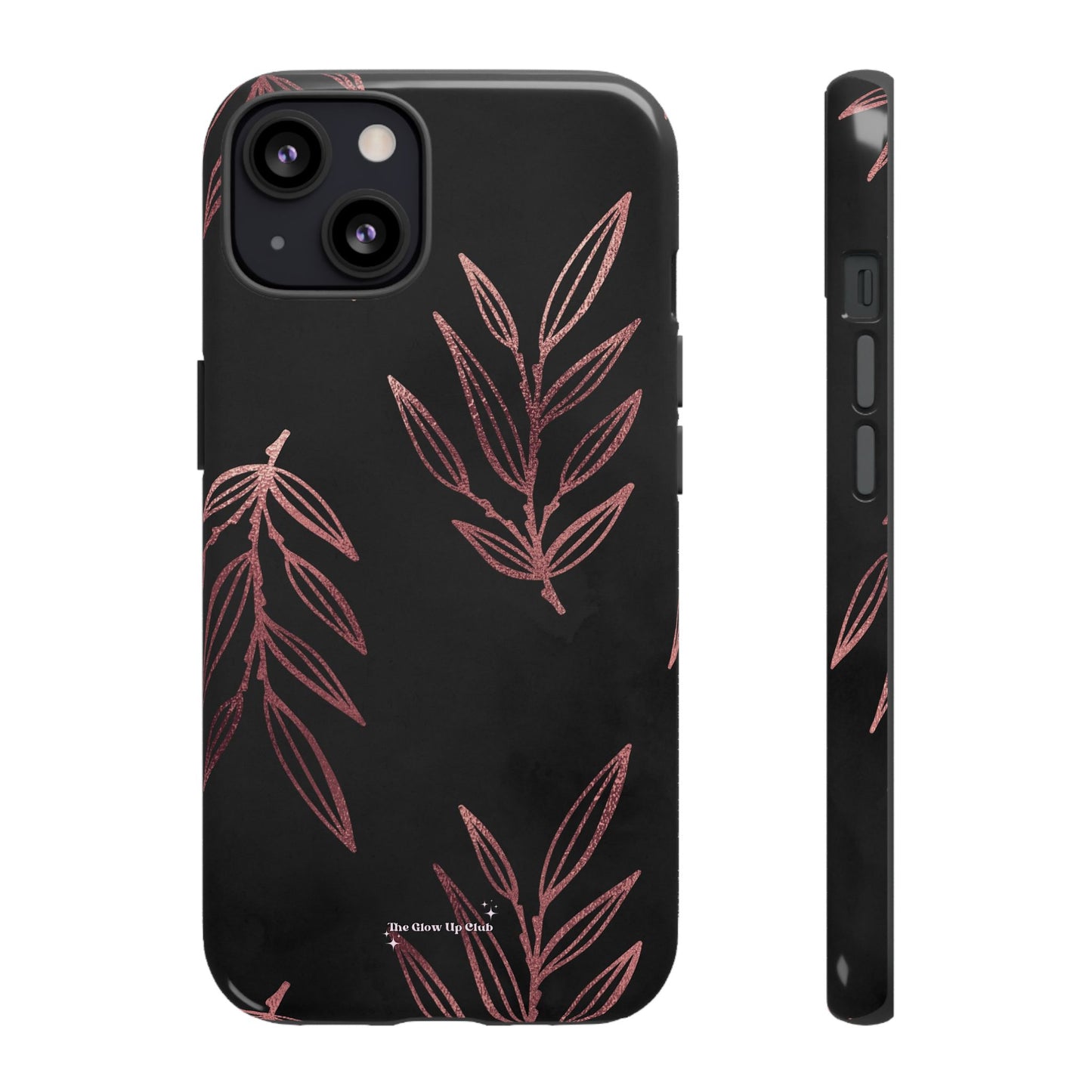 Rose gold leaves minimalistic - tough case